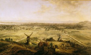 Vista de París desde Belleville, 1738